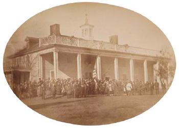 Washington's House, Mount Vernon by 
																	Julius Vannerson