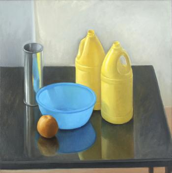 Naranja y cuatro recipientes by 
																	Ricardo Garabito