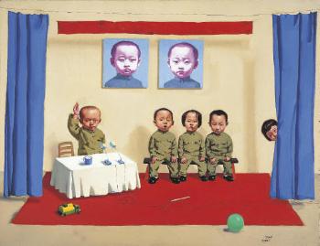 Children in Meeting by 
																	 Tang Zhigang