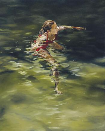 Woman Treading Water by 
																	Eric Zener