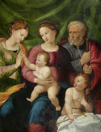 Die mystische Vermahlung der Heiligen Katharina by 
																			Francesco Ubertini