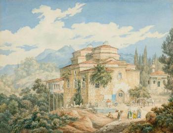 Ansicht einer Villa in Kleinasien by 
																	Johann-Jakob Falkeisen