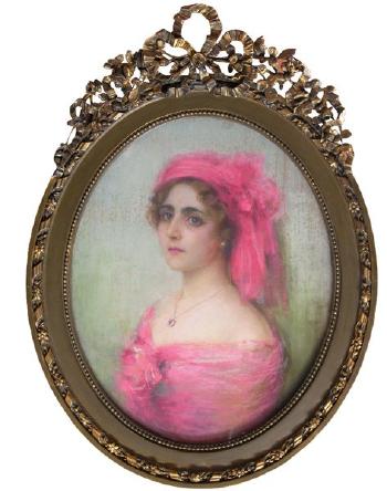 Femme a la coiffe rose by 
																	Nikolai Alexeievich Kasatkin