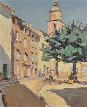 Saint-Tropez, la place by 
																	Germain Franck Ernest Raingo-Pelouse