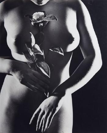 Nude with Flower by 
																	Minayoshi Takada