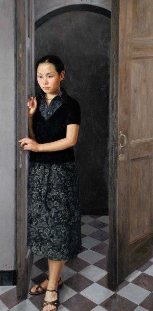 Hesitating Lady by 
																	 Sun Wengang