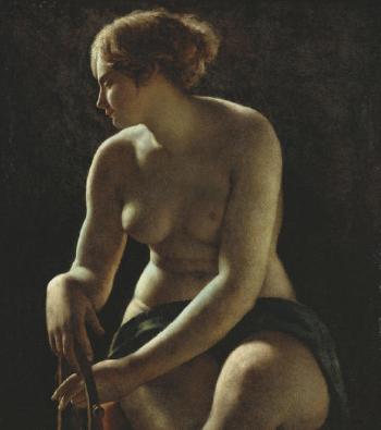 Sappho by 
																			Pierre Narcisse Guerin