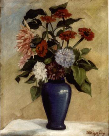 Gartenblume in Vase by 
																	Franz Walchegger