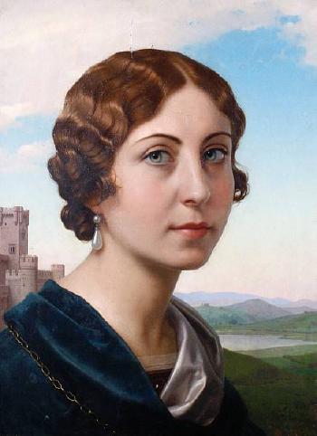 Portrait of Carmen de Granada by 
																	Fernando Labrada