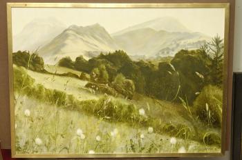 Newlands Valley with Robinson, Cumbria by 
																	John Lacoux