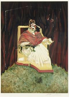 Study for a Portrait of Pope Innocent X by 
																	Francis Bacon