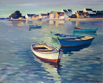 Les barques a Saint-Cado by 
																	Georges Lygrisse