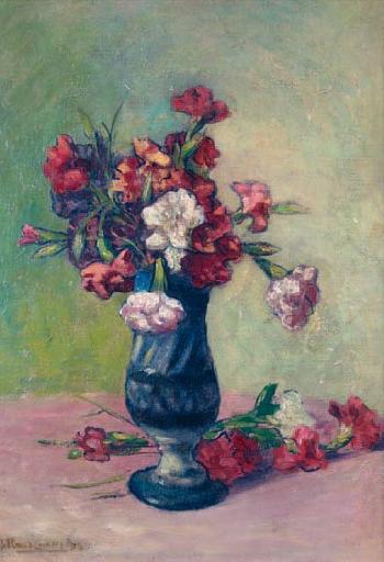 Vase de fleurs by 
																	Joseph Victor Roux-Champion