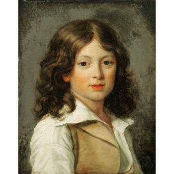 Portrait De Pierre Robillard De Péronville (1786-1812); Portrait De Son Frère, Amédée Selim Robillard De Péronville (1792-1808) by 
																	Jean Louis Laneuville