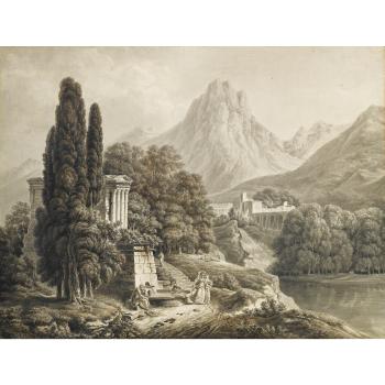 Paysage Neoclassique avec le Belisaire by 
																	Fleury Epinat