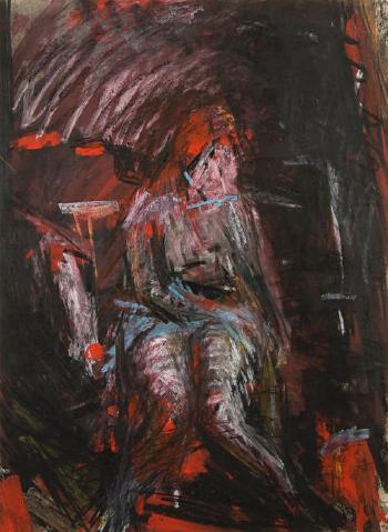 Seated nude by 
																	Barry Newis