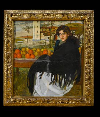The orange seller by 
																	Antonio Ortiz-Echague