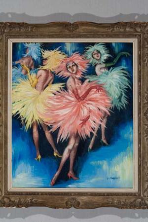 The Fan Dance Girls by 
																	George Otto Muhlfield