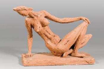 Femme nue assise by 
																	 Pryas