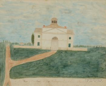 View of St. John's Church in the city of Washington by 
																	William Banton