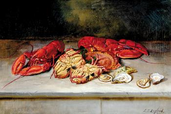 Lobster, crabs and oysters by 
																	E S England