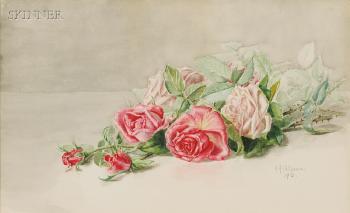 Still Life with Roses by 
																	Alice A Calhoun