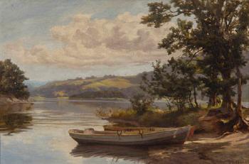 Derwentwater from Water-Lily Bay by 
																	Gertrude Spurr Cutts