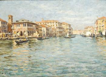 Venezia, il Canal Grande verso Vendramin by 
																	Zaccaria Dal Bo