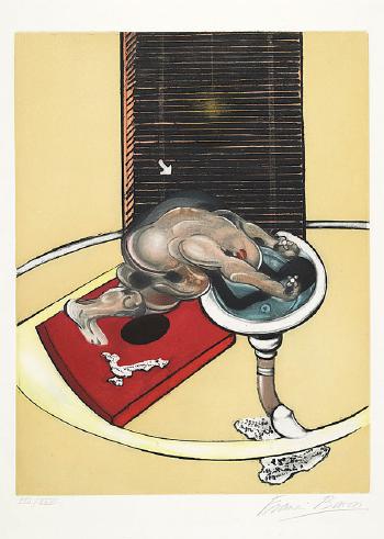 Figure at a Washbasin by 
																	Francis Bacon