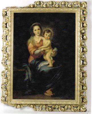 Madonna and child, after Murillo by 
																	Carlo Falcini