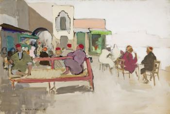 Le café du port, Tunisie by 
																	Horace Cristol
