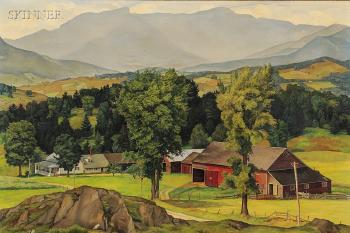 Vermont farm by 
																	Luigi Lucioni