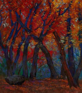 Red maples, Lost Maple Park by 
																	Michael Etie