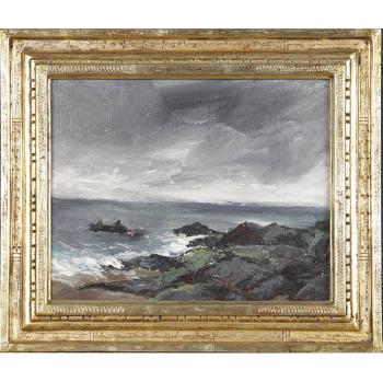 Maine seascape by 
																	Evelyn A Faherty
