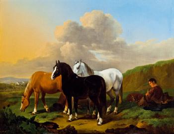 Pferdehirte by 
																	Johann von Dalling Dallinger