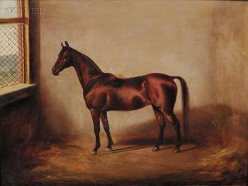 Portrait of a horse by 
																	Marie Guise Newcomb