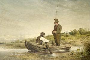 Out for the day, the fly fishers by 
																	Erskine Nicol