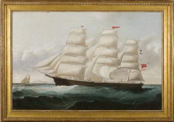 The British ship Sally, W. Atkin, Master by 
																	Charles Ogilvy