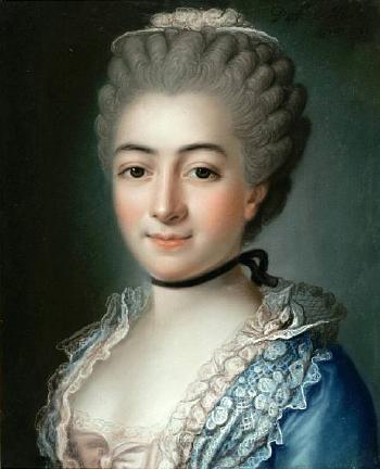 A portrait of a lady. A portrait of a lady by 
																	Joseph de Saint-Michel