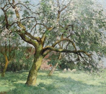 The blossoming orchard by 
																	Leon Vannueten