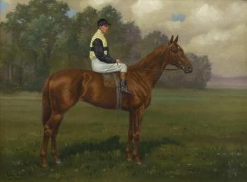 The Boss with jockey up by 
																	Clarence Hailey