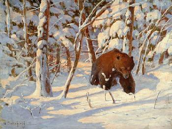 A bear in the snow by 
																	Dimitrij Prokofieff