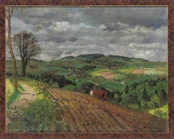 Ploughing the fields by 
																	Hugo Walzer