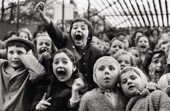 Children at a Puppet Theatre, Paris by 
																	Alfred Eisenstaedt