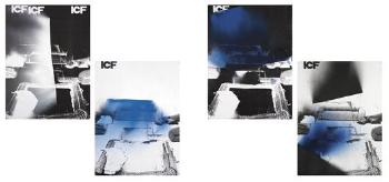 Four works: ICF 10; ICF 13; ICF 16; and ICF 18 by 
																	Wade Guyton
