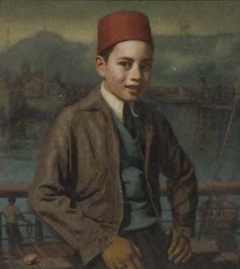Abdul in Cape Town docks by 
																	Bertram Dumbleton