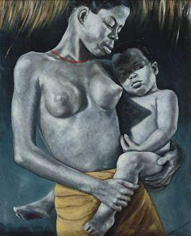 Mother and child by 
																	Viviane Eggebrecht