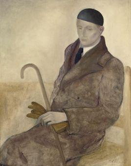 A portrait of the artist Theo Stiphout (Stippie) by 
																	Ger Langeweg