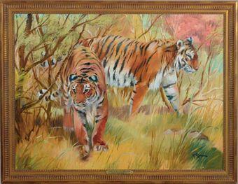 Tigers by 
																	Wilhelm Eigener