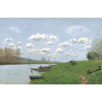 La Seine À Argenteuil by 
																			Alfred Sisley